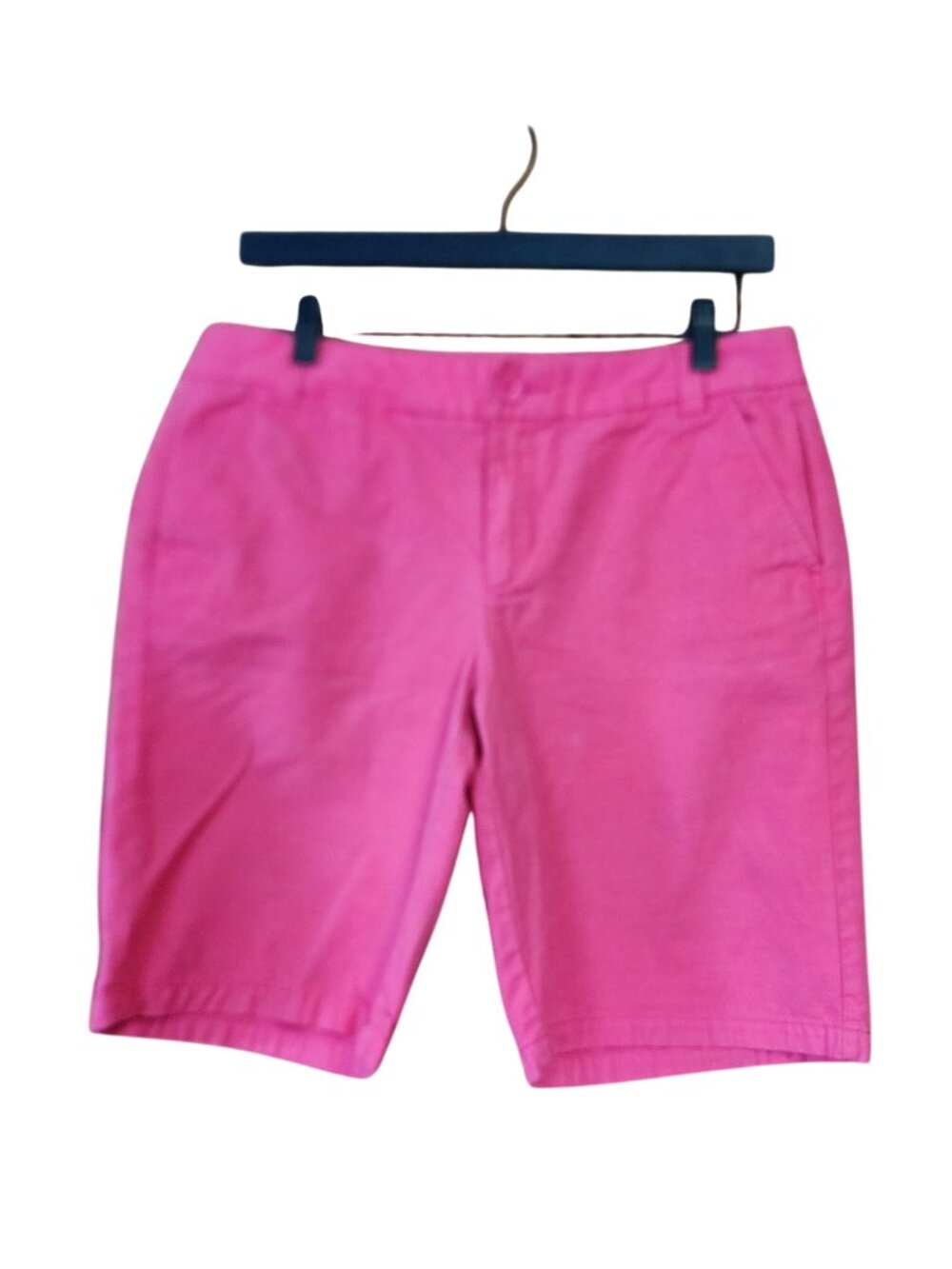 Gap Khakis Boyfriend Roll Up hot pink shorts Womens Size 4